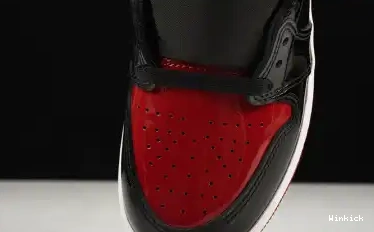 OG JORDAN HIGH AIR 1 “BRED PATENT” 555088-063 0527